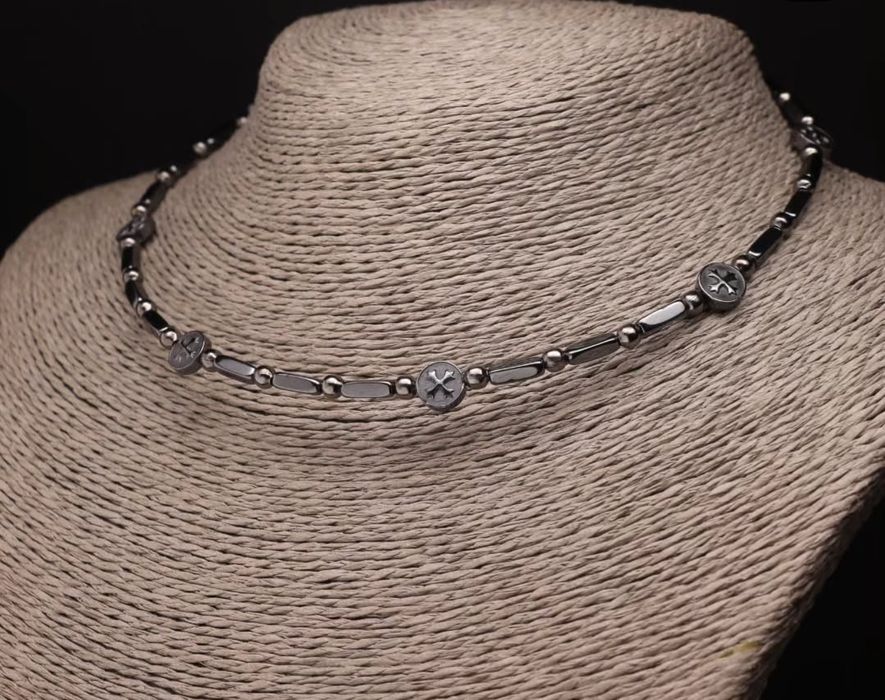 Чокер з гематиту унісекс