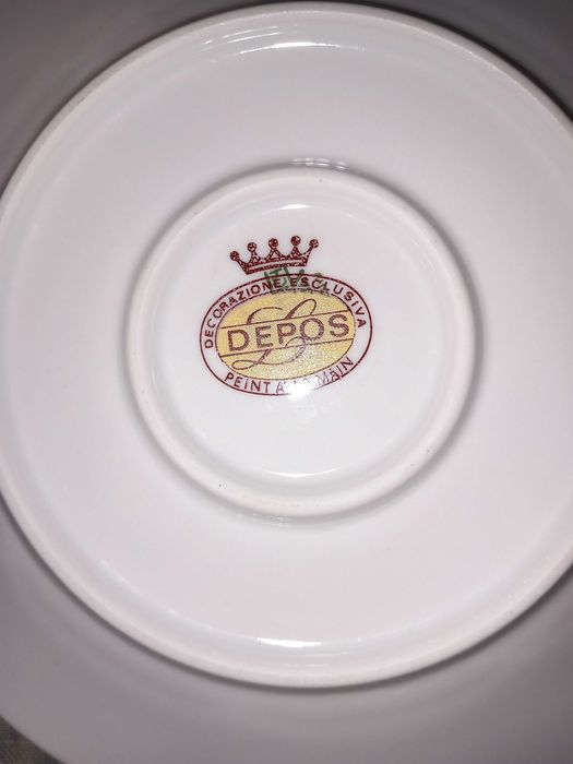 Chavena c/pires pintada à mao