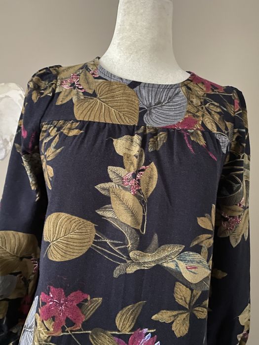 Długa bawełniana sukienka maxi boho kwiatowy print