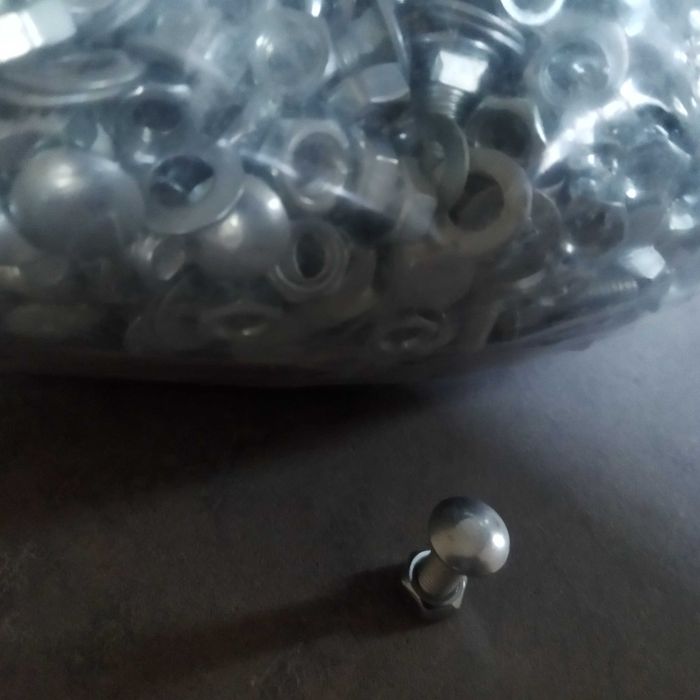 Śruba zamkowa M8 x 25 ocynk do ogrodzeń...okazja