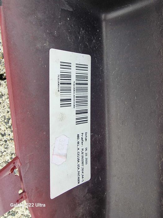 Podkładka pod tablicę USA komplet mercedes cla 45 amg