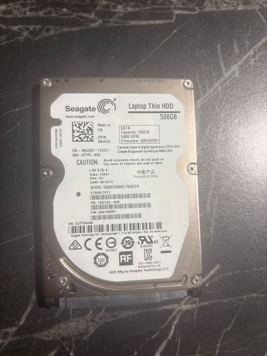 Laptop Thin HDD 500GB