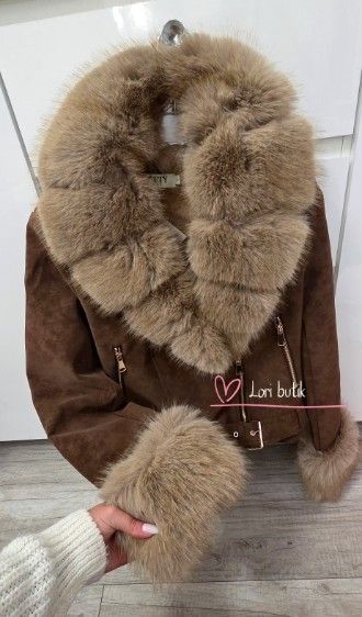 Ramoneska softy zamszowa mis lis jenot katana kurtka