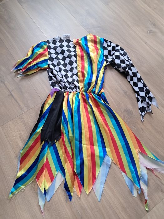 Klaun clown sukienka strój przebranie 128-134
