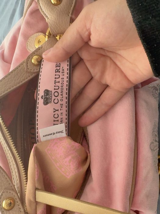 Juicy Couture Medium Hobo różowa torebka