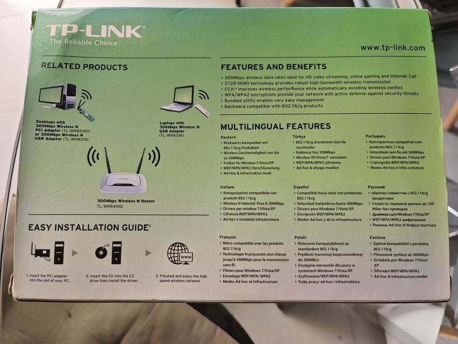 Placa de rede tp-link 300Mps wireless N PCI adapter