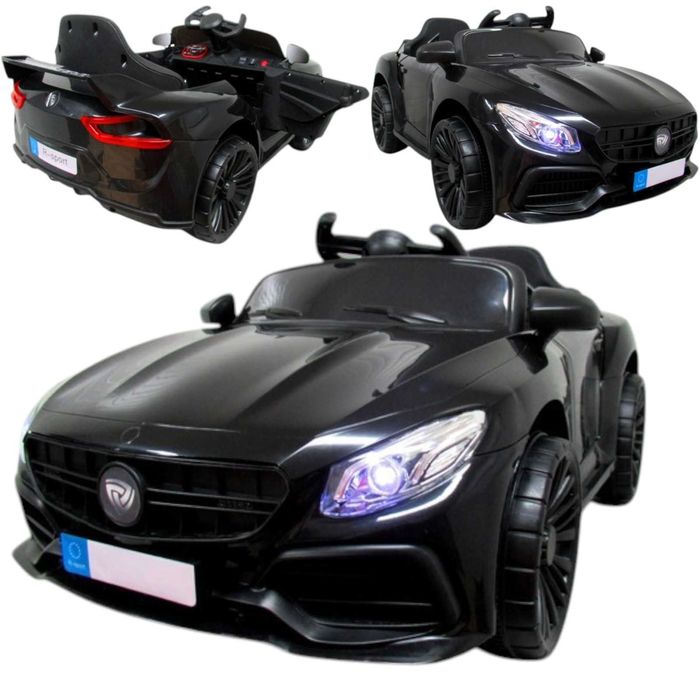 Auto na akumulator dla dzieci Czarne CABRIO samochód pojazd - NA RATY