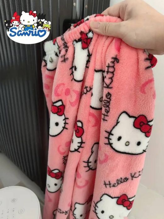 Штани hello kitty | Плюшеві штани | Піжамні штани