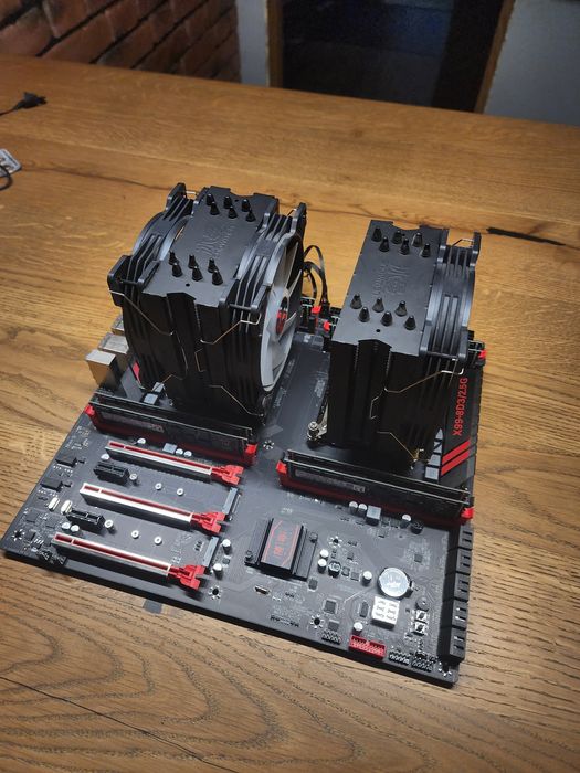 Комплект материнська плата + intel xeon 2696v3 процессори + 64gb озу