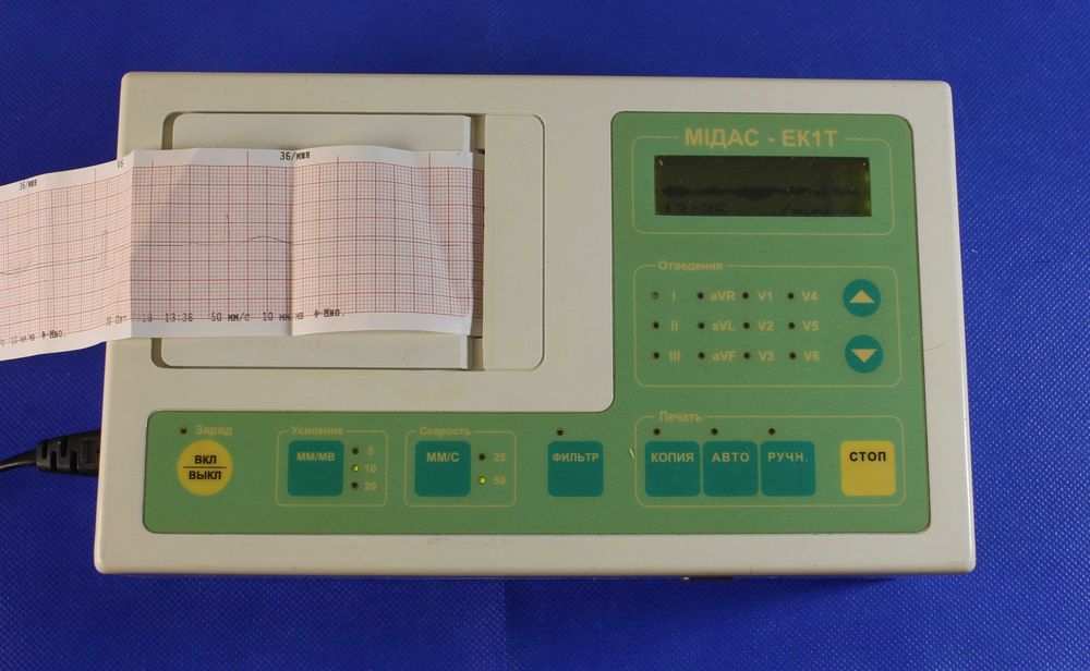 Кардіограф  Мідас ЕК1Т . єлектроди . присоски