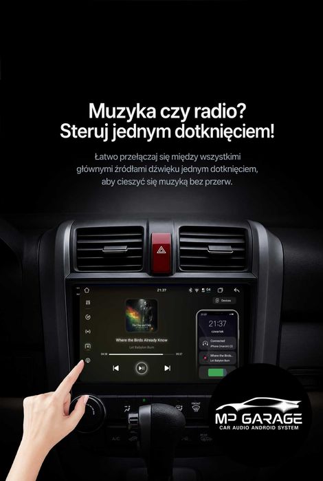 Radio Nawigacja Android_14 Honda CRV 4G LTE CarPlay/AndroidAuto Qled Montaż