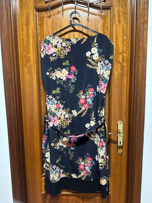 Vestido Florar Preto