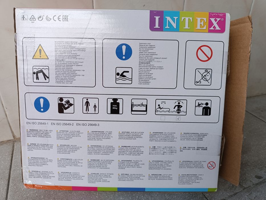 Boia bote Lagosta Intex com pegas (novo na caixa)