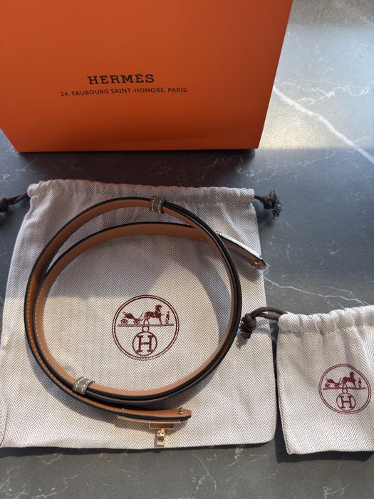Ремінь Hermes шкіряний