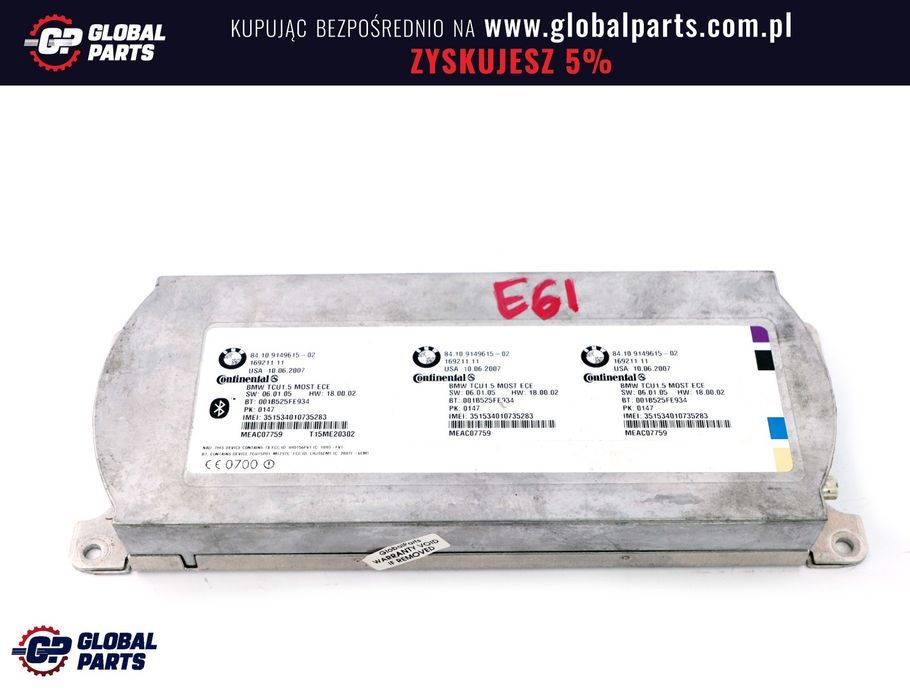 BMW E61 E70 Moduł Sterownik Bluetooth Telematics