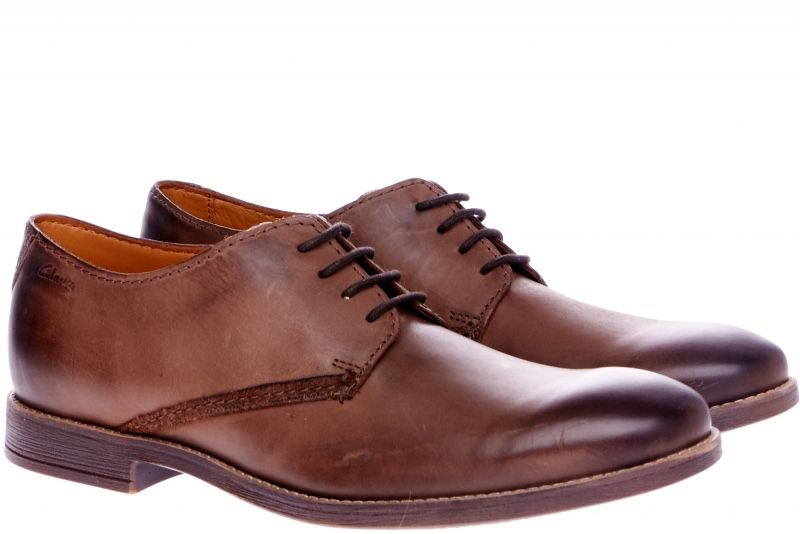 Дербі clark’s шкіряні коричневі туфлі кларкс novato plain clark’s