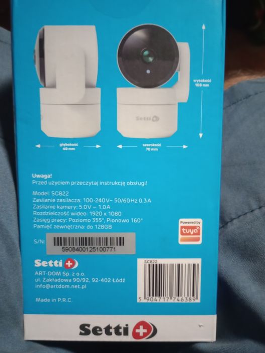 Kamera wifi, z możliwością dodania karty pamięci