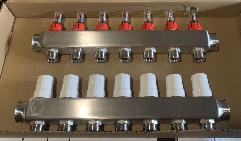 Колектор для теплої підлоги на 4 вих ( в наявності від 2-12 вих)