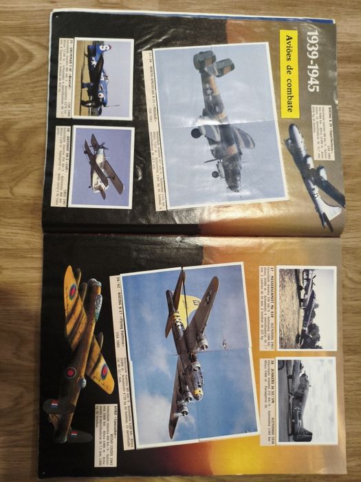 Caderneta de cromos Aviões
