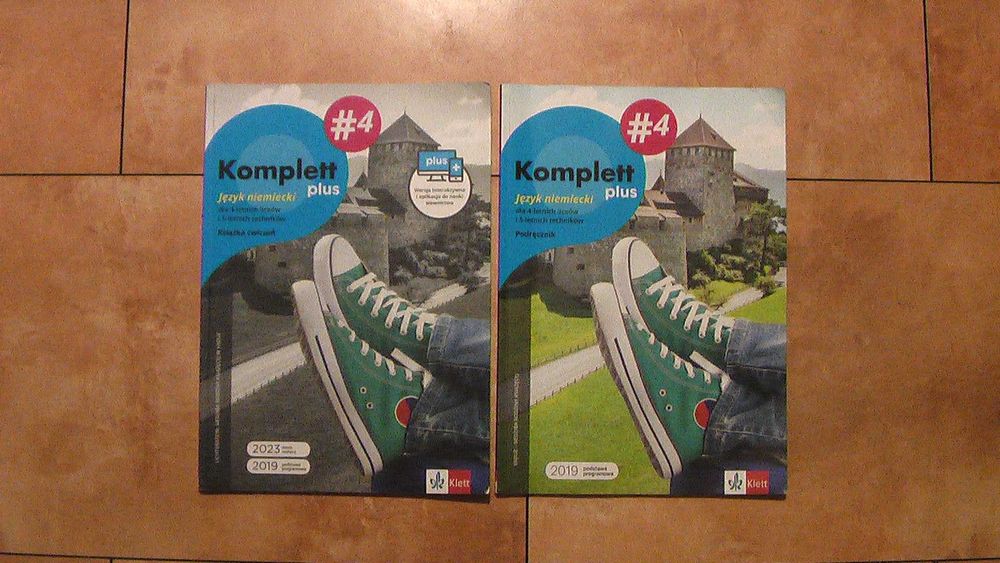 Komplet Pluss #4 Klett Podręcznik i ćwiczeniówka