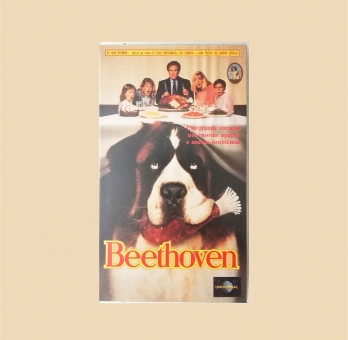 Filme "Beethoven", em formato VHS original, 1992