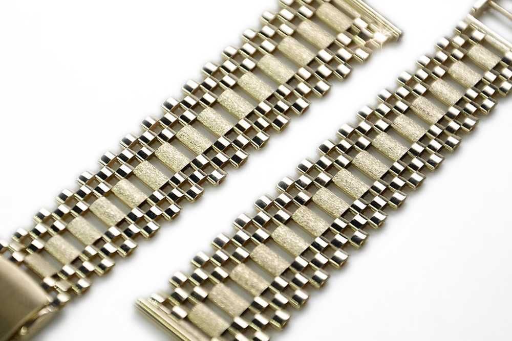Złota 14k bransoleta do zegarka NOWA - NAJTANIEJ! mbw001y Ł