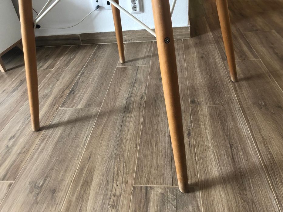 Mesa em vidro 120cm estilo nórdico