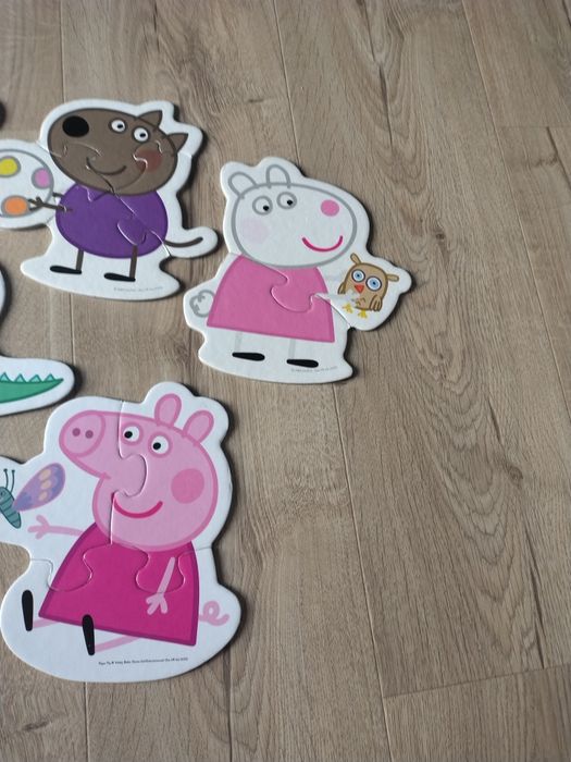 puzzle układanka dla dzieci z popularnej bajki Peppa