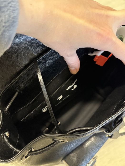Рюкзак Off-White оригінал (Італія), шкіряний рюкзак