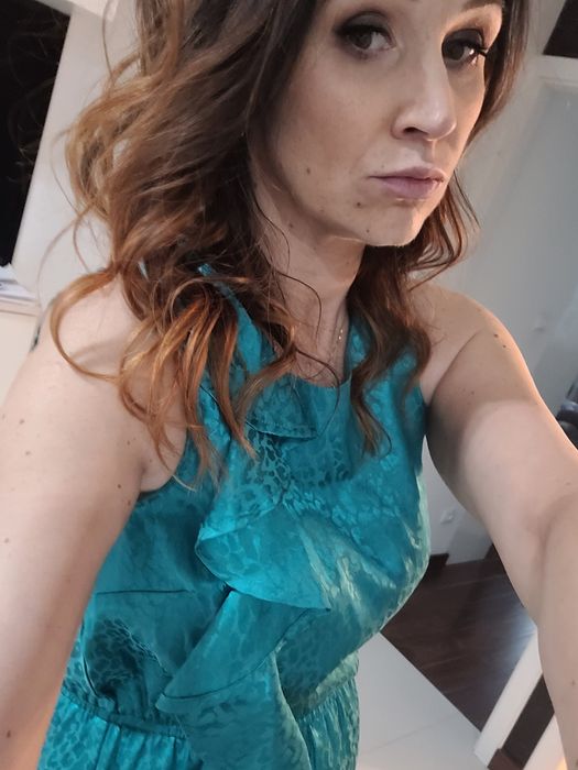 Miss Selfridge sukienka piękna lekka lato panterka w ciapki  mega kolo