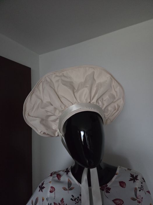 Czepek bonnet opaska z wiązaniem
