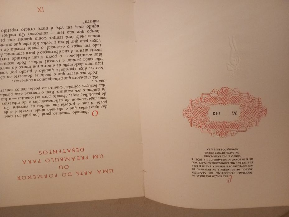 Obras de Nicolau Tolentino de Almeida  (1.ª edição, 1969)