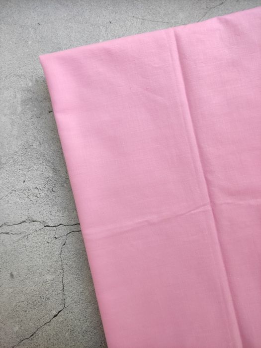 Тик ткань хлопок (цвет розовый)