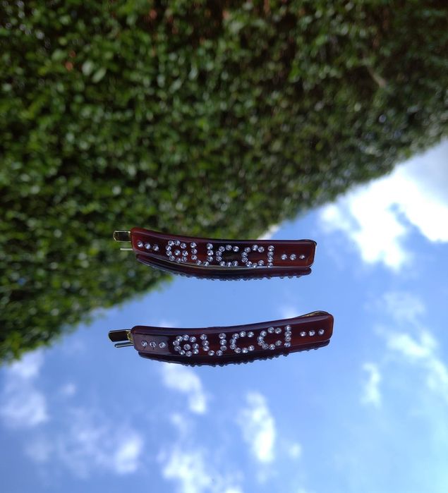 Wsuwki, spinki do włosów GUCCI logowane