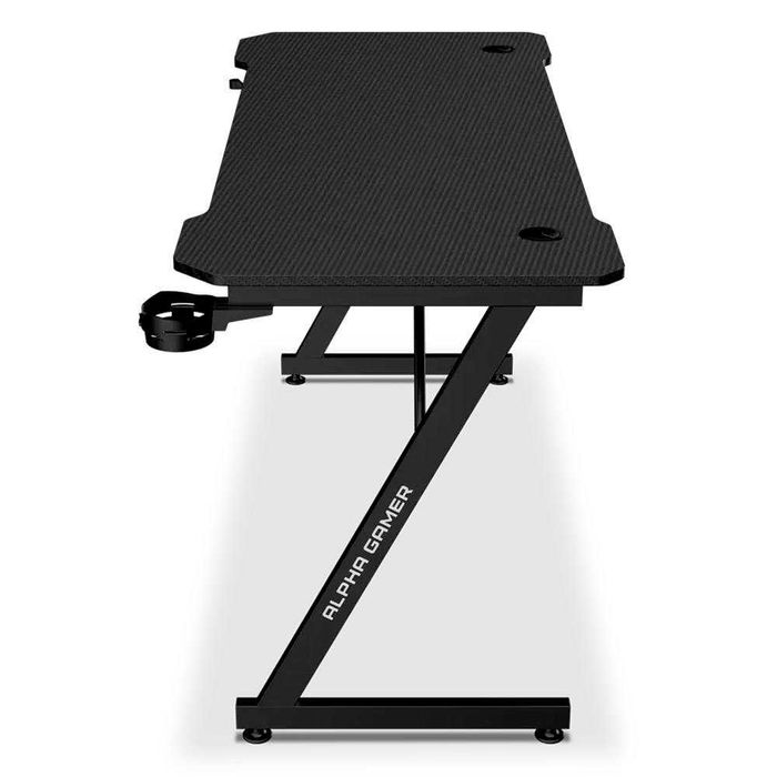 Secretária Gaming Alpha Gamer Gemina (140x60cm) Gaming Station Preta