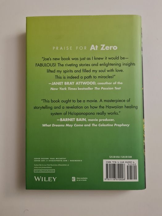 Książka At Zero Joe Vitale