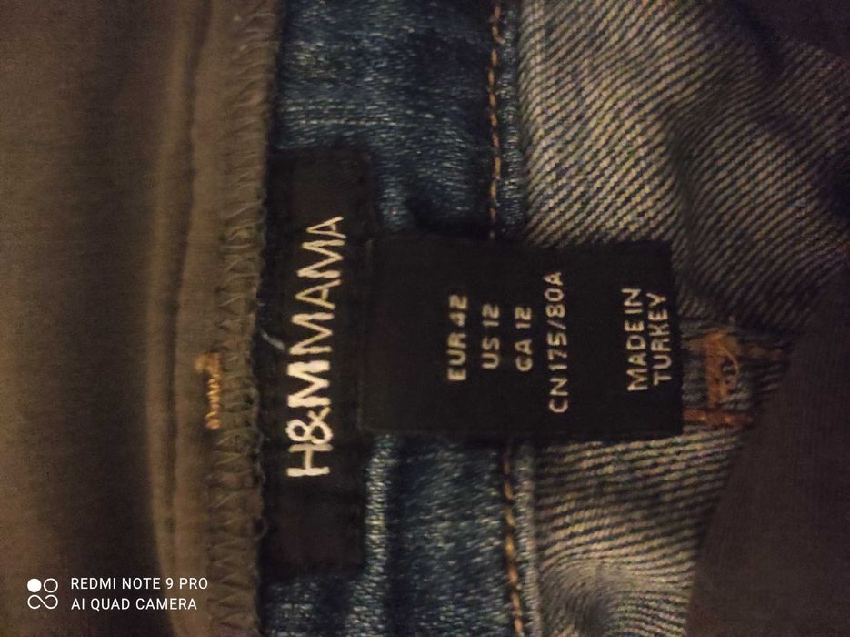 Ciążowe spodnie jeansy H&M 42