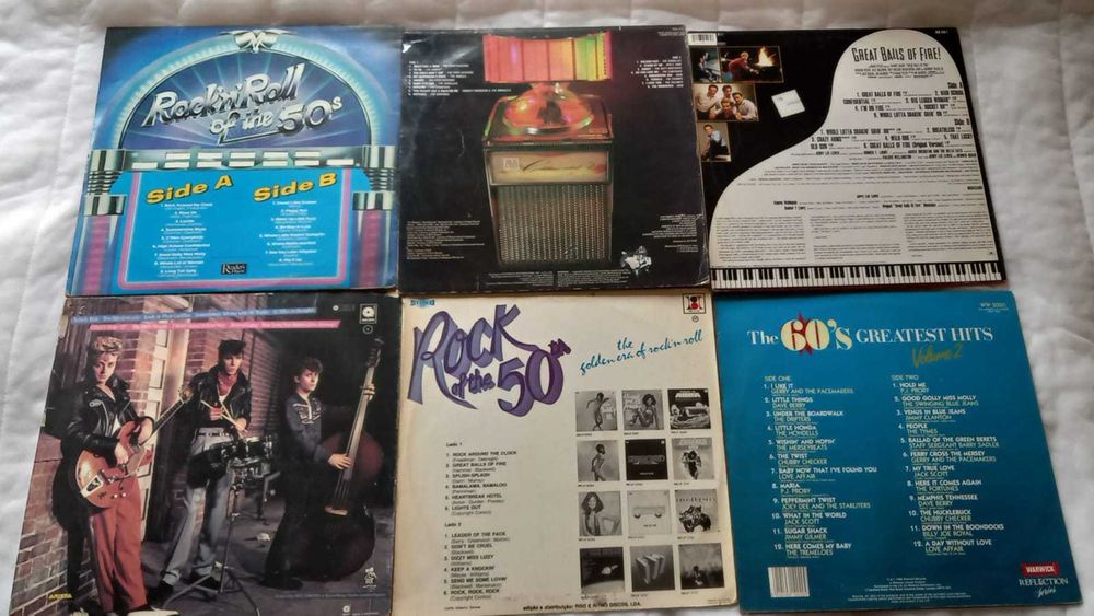Vários LP`s de Rock and Roll