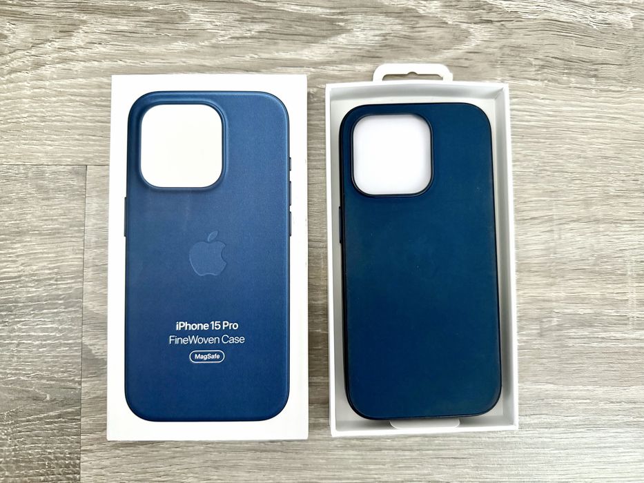 iPhone 15 Pro - FineWoven Case com MagSafe - Pacific Blue