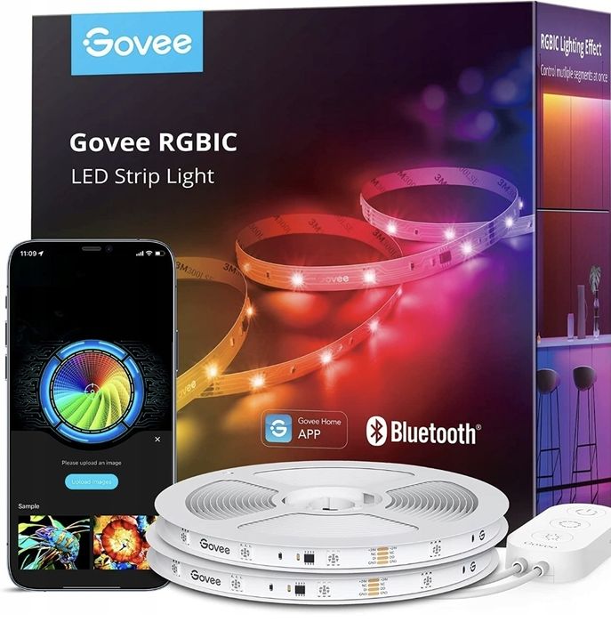 Taśma LED Govee H617E RGBIC 20m 2x10m Bluetooth app Cena Hit!