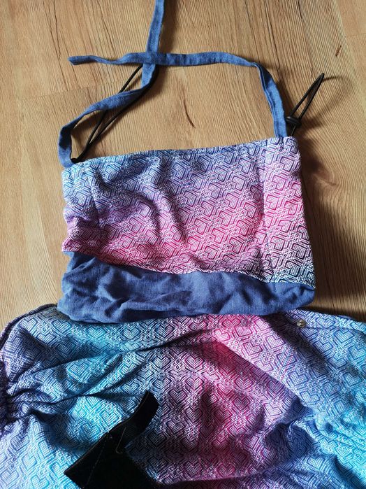 Nosidło nosidełko ergonomiczne szyte z chusty kaptur, jak Tula toddler