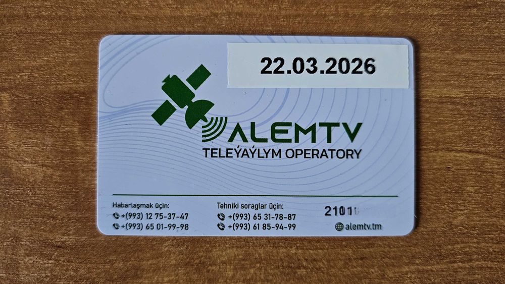 Karta Conax ALEM TV TurkmenAlem/MonacoSat 52E