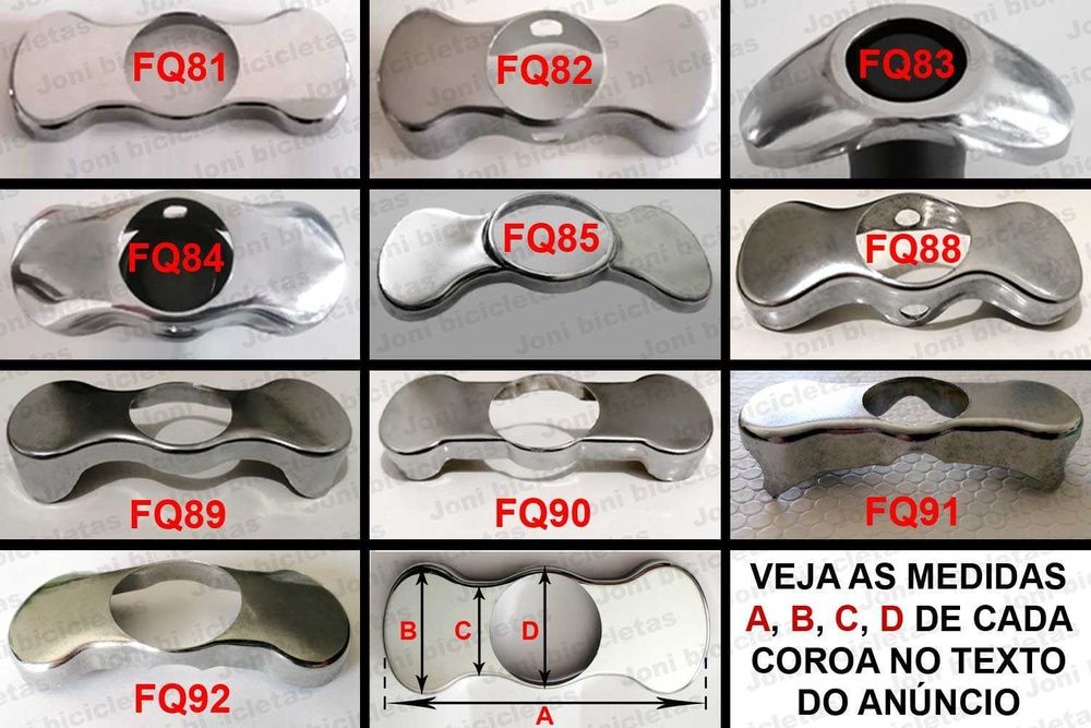 Peças de direcção de bicicleta