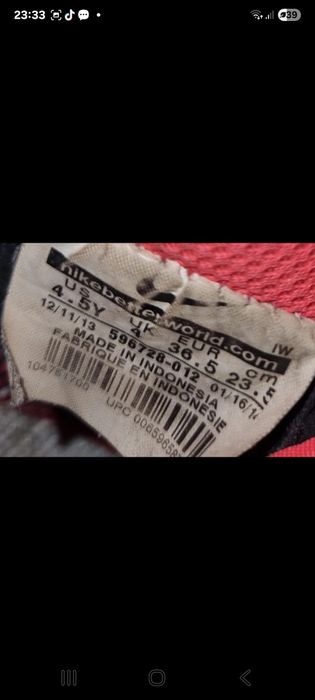 Nike sra preto e rosa