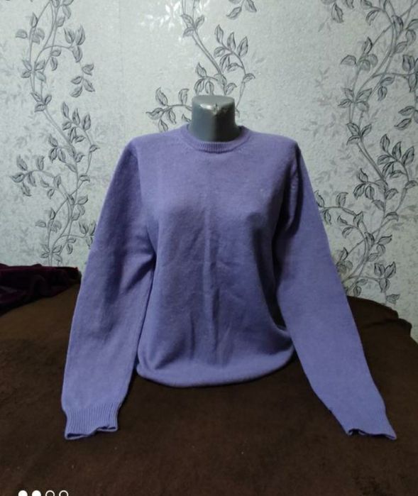 Ліловий джемпер 100% вовна