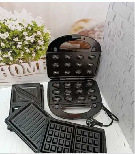 Набір Тостерів 4 В 1 . Купити Гриль вафельниця . мультимейкер