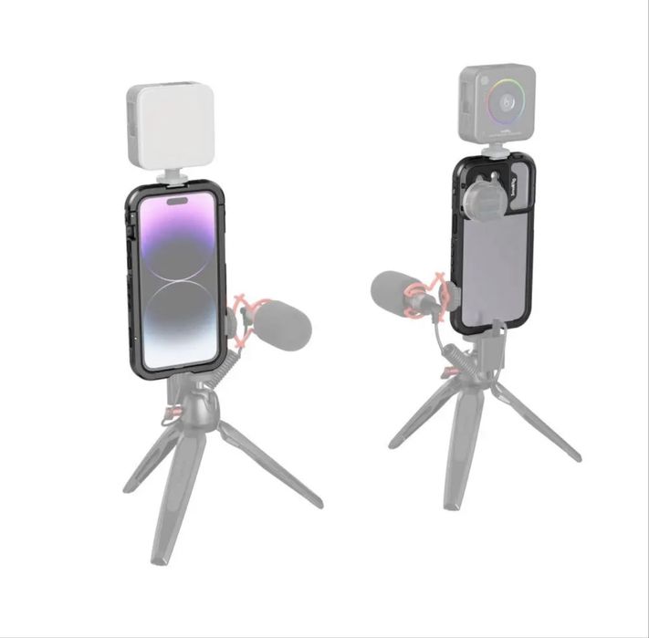 Клітка iPhone 14 Pro Max кріплення для об'єктиву SmallRig 4077 + платформа 4079