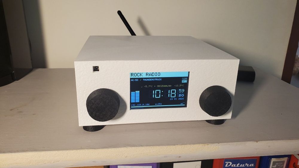 Radio Internetowe 3,5 " ESP 32 YoRadio *PILOT* USB-C