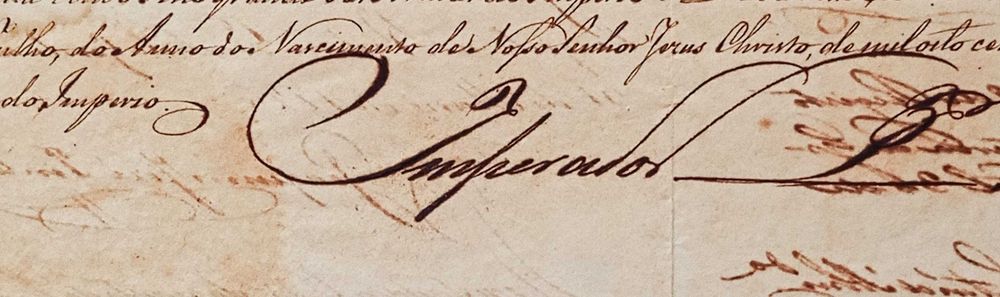 RARÍSSIMA Carta Patente de 1825 do Imperador do Brasil - D. PEDRO I -