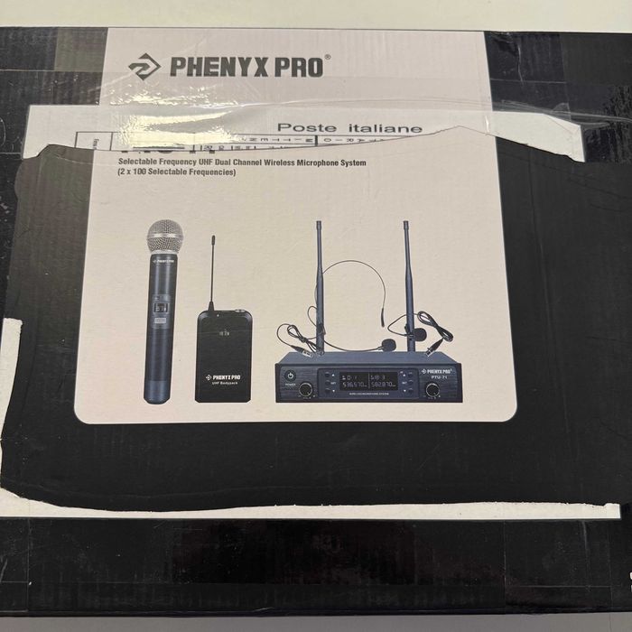 PHENYX PRO PTU 71AB System mikrofonów bezprzewodowych, bodypack